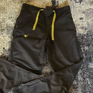 green and gray scrubs good condition brand unidentified